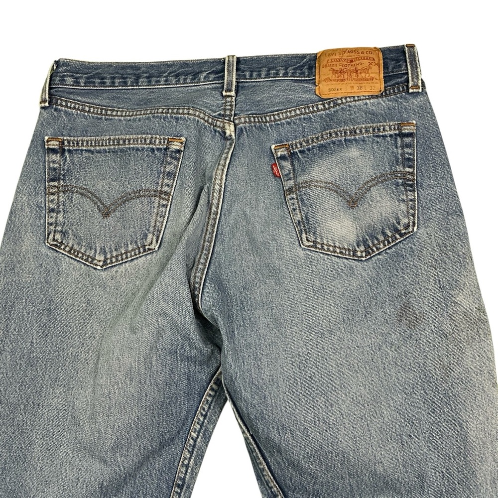 Vintage Levi’s 501XX 90s button fly straight leg jeans 34x29 made in the USA - Picture 4 of 8